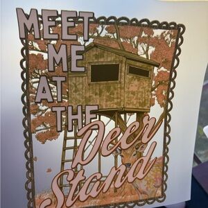 Camouflage Deer Stand Sign